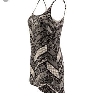 Cabi Monaco black/nude lace print camisole